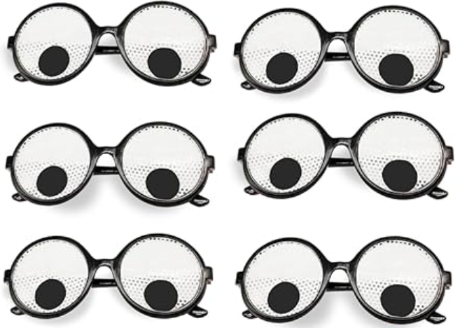 Googly Eye Glasses – Funny Rave, Festival, Costume & Party Accessory