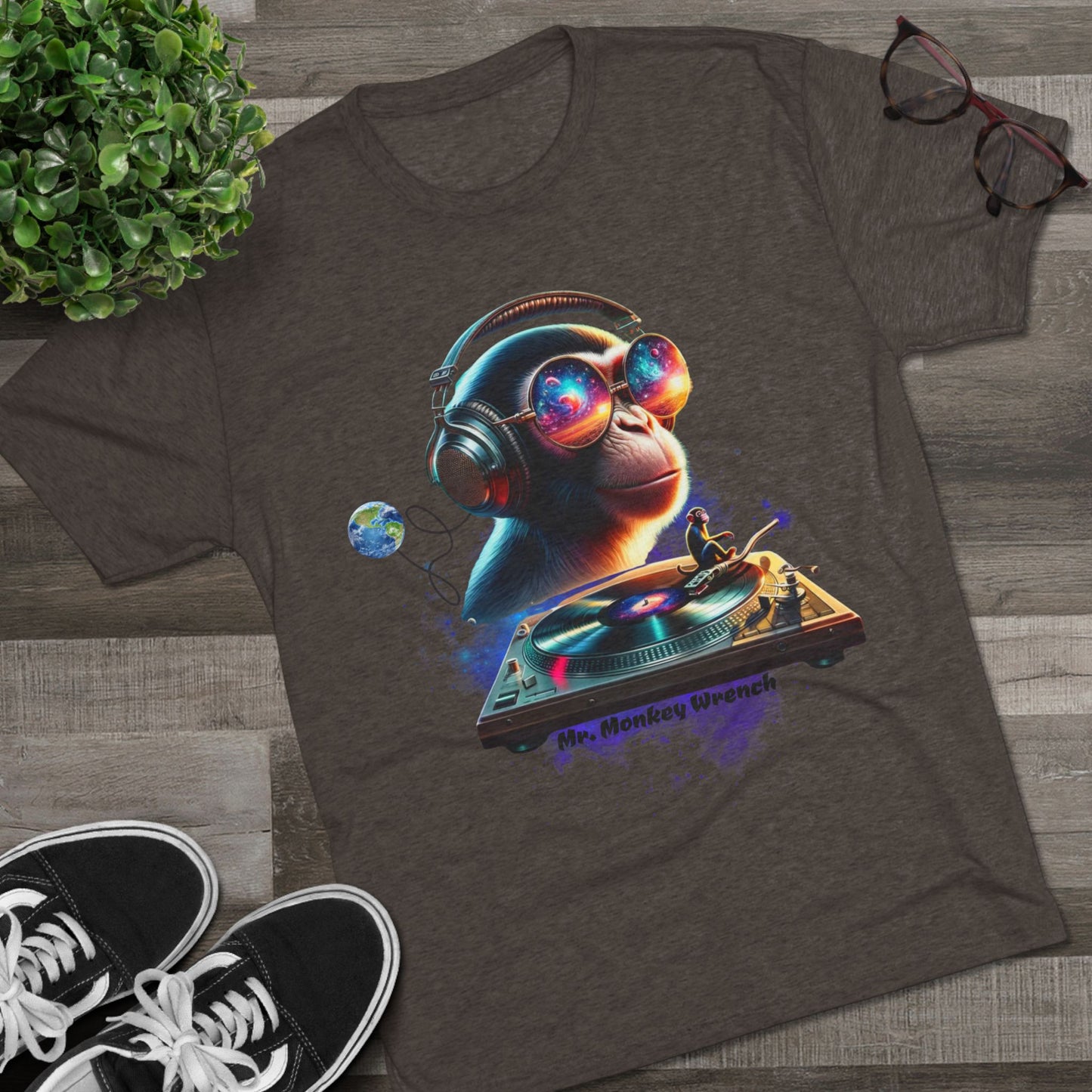 Cosmic DJ Monkey T-Shirt