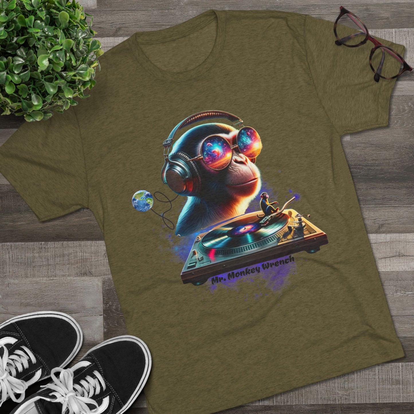Cosmic DJ Monkey T-Shirt