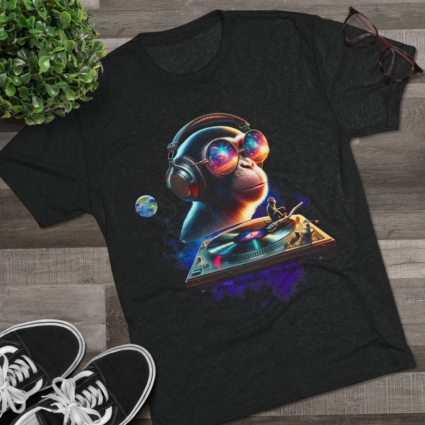Cosmic DJ Monkey T-Shirt