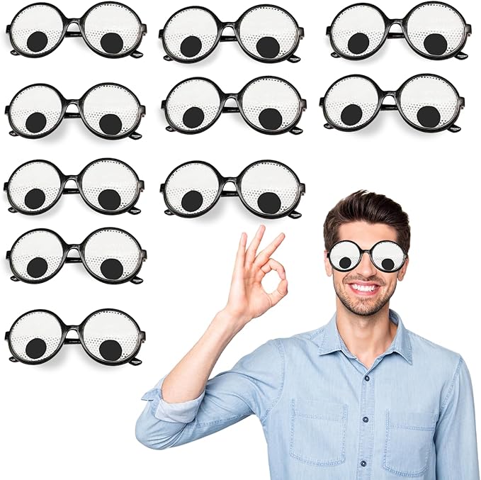 Googly Eye Glasses – Funny Rave, Festival, Costume & Party Accessory