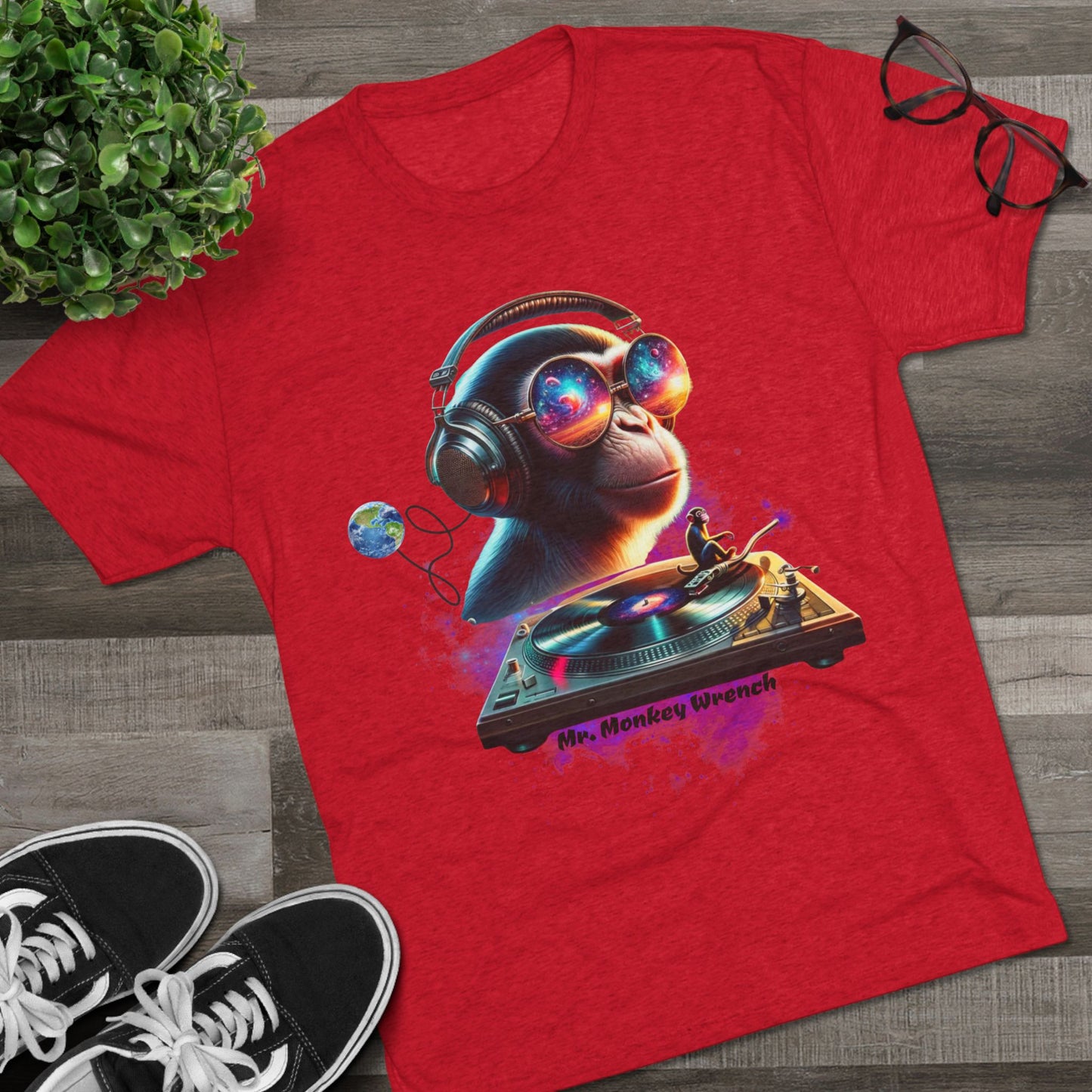 Cosmic DJ Monkey T-Shirt